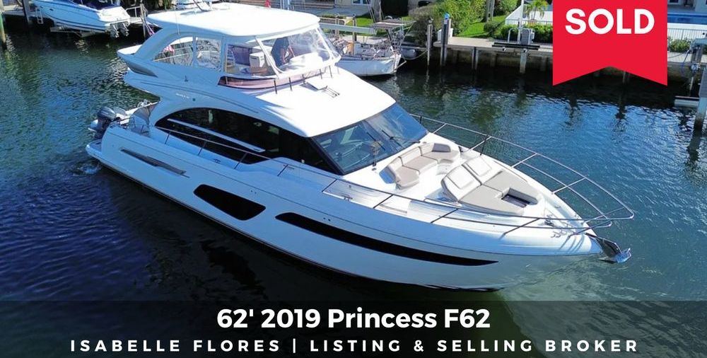 SOLD!! - 2019 62' PRINCESS F62